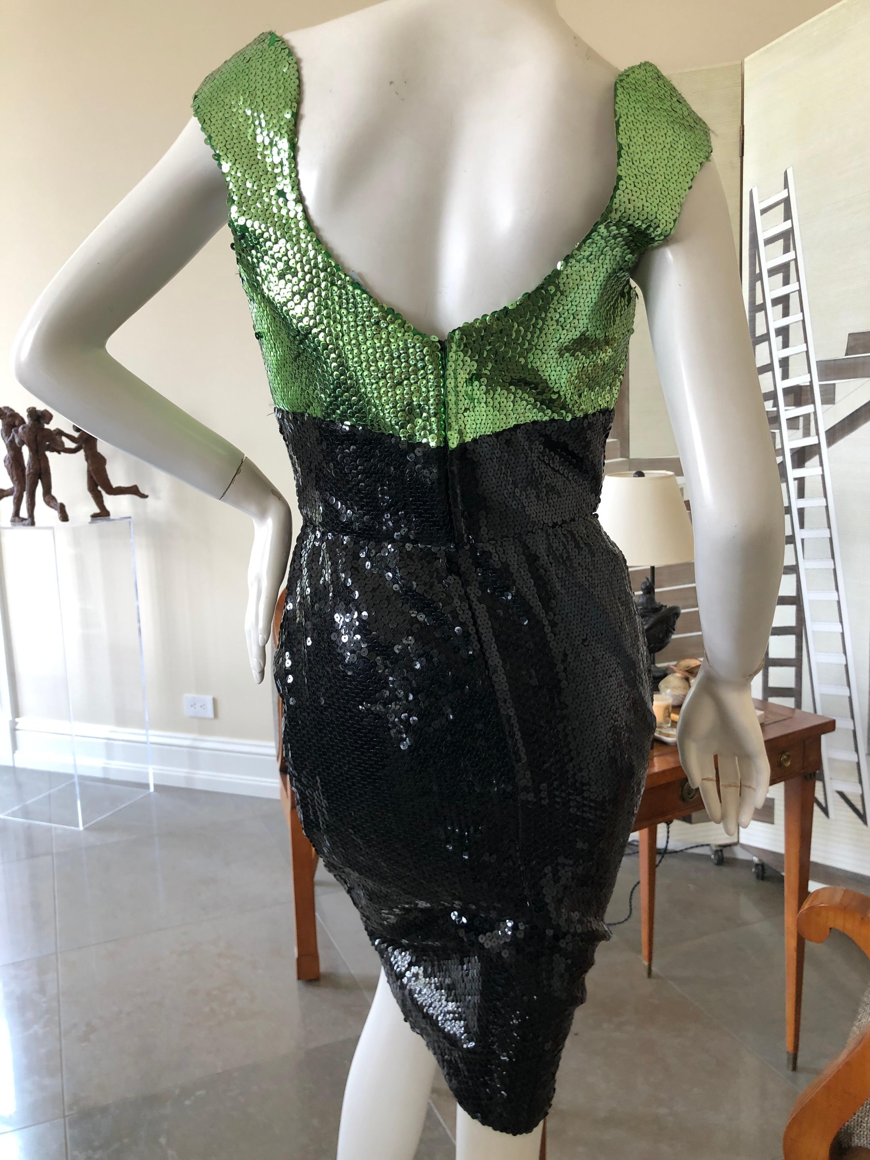 Thierry Mugler Vintage 80's Sequin Cocktail Dress 2