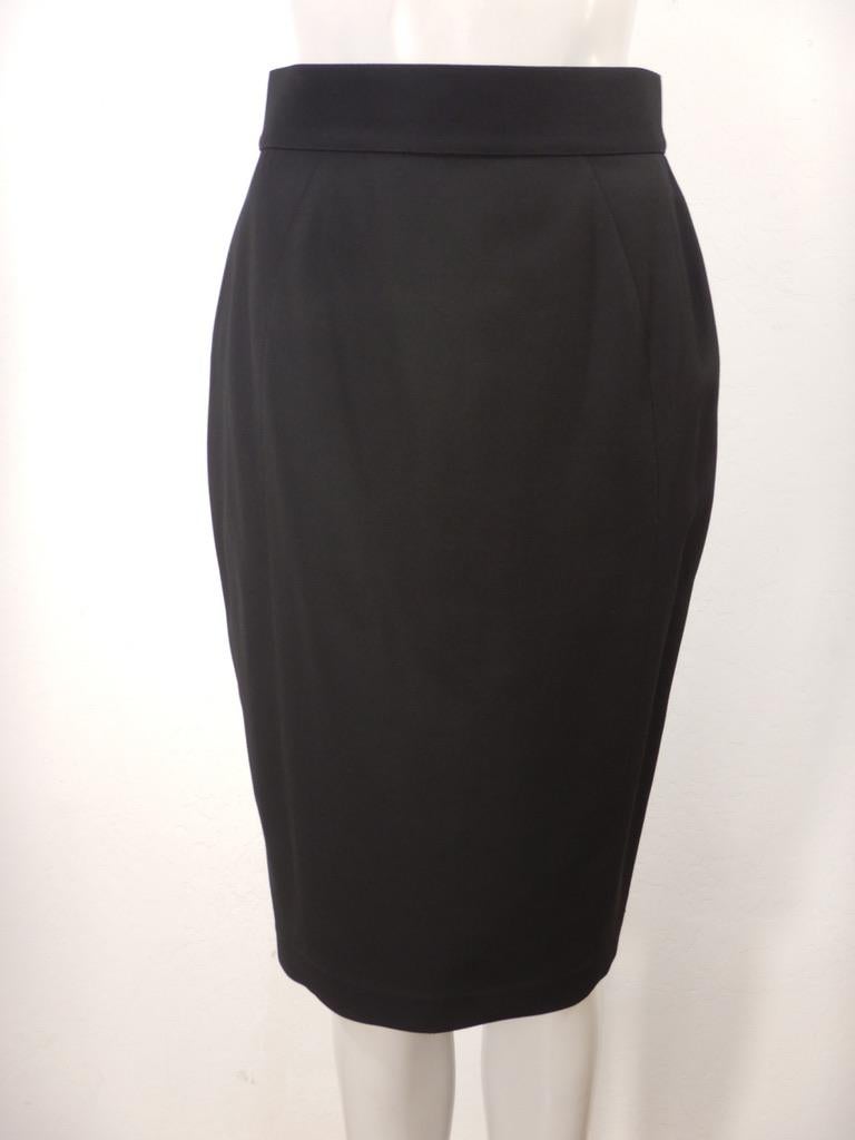 Thierry Mugler Vintage anni '90 Giacca Peplum Nera Gonna Abito in vendita 6