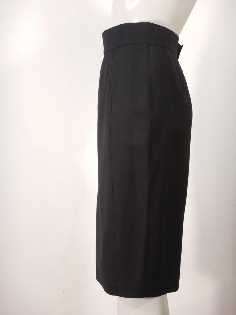 Thierry Mugler Vintage anni '90 Giacca Peplum Nera Gonna Abito in vendita 7