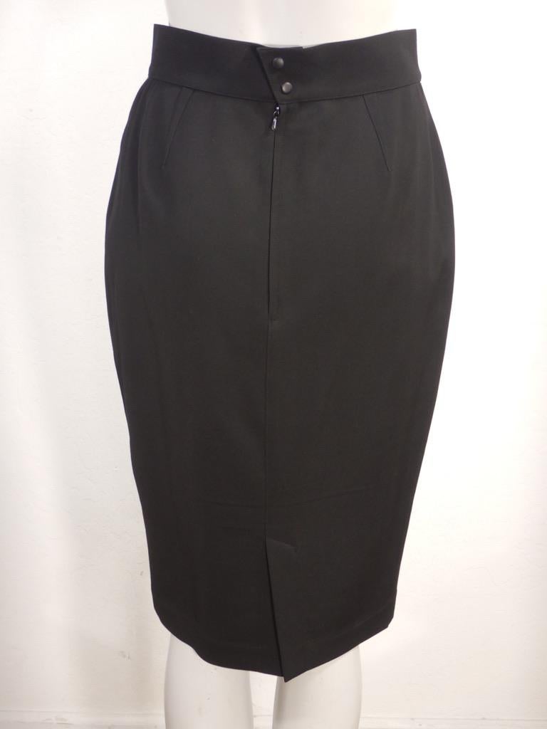 Thierry Mugler Vintage anni '90 Giacca Peplum Nera Gonna Abito in vendita 9