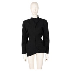 THIERRY MUGLER Vintage Black Architectural Asymmetric Jacket