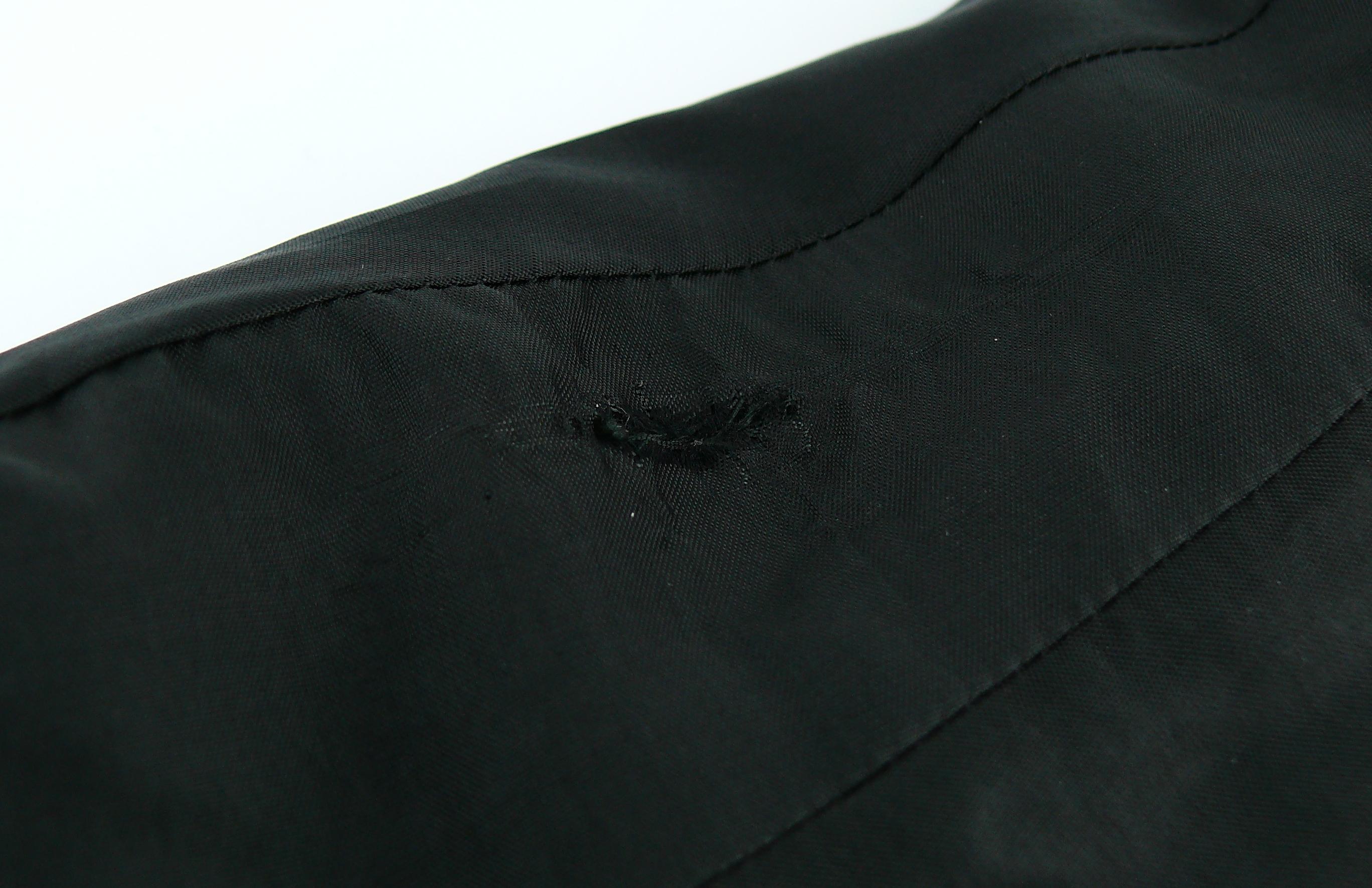 Thierry Mugler Vintage Black Asymmetrical Iconic Jacket 6