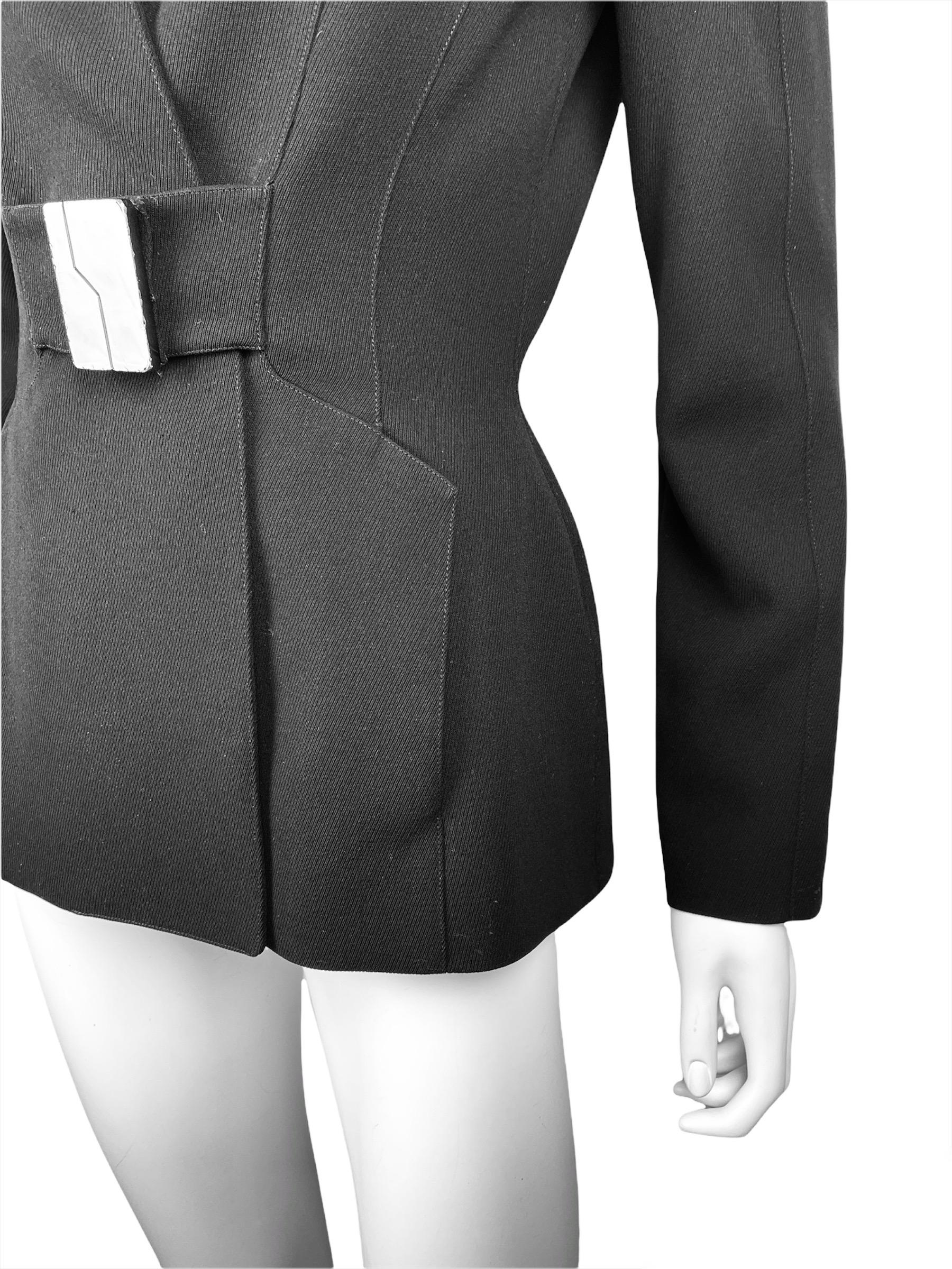 Thierry Mugler Vintage Black Jacket & Skirt Set 3