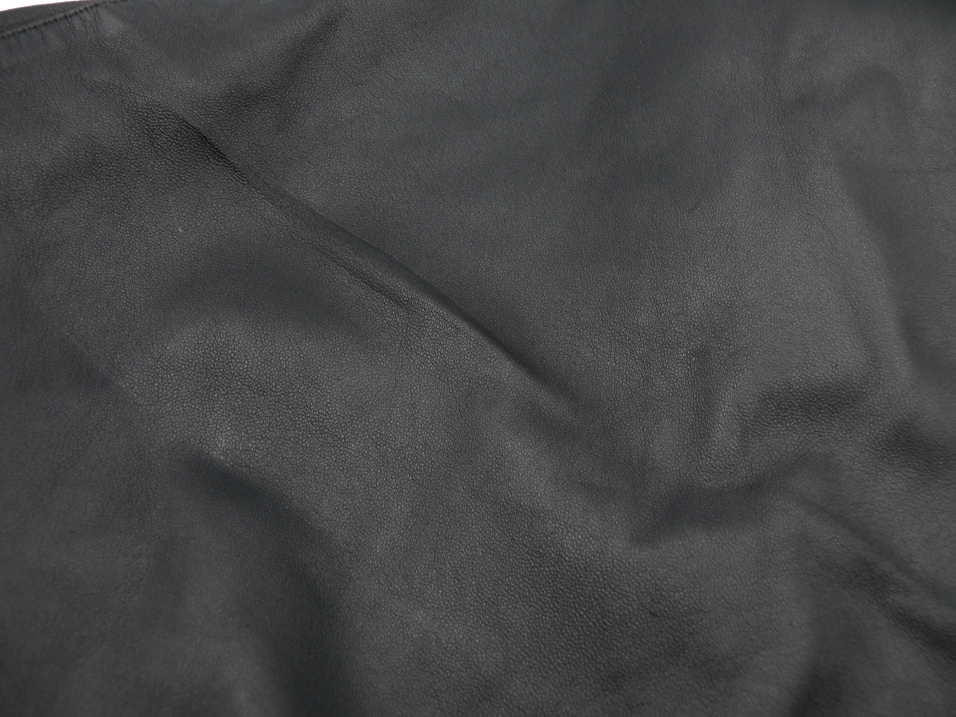 THIERRY MUGLER Vintage Black Leather Dress For Sale 14