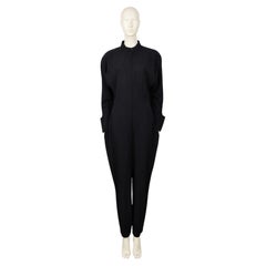 Thierry Mugler Tuta in lana nera vintage in stile A Space