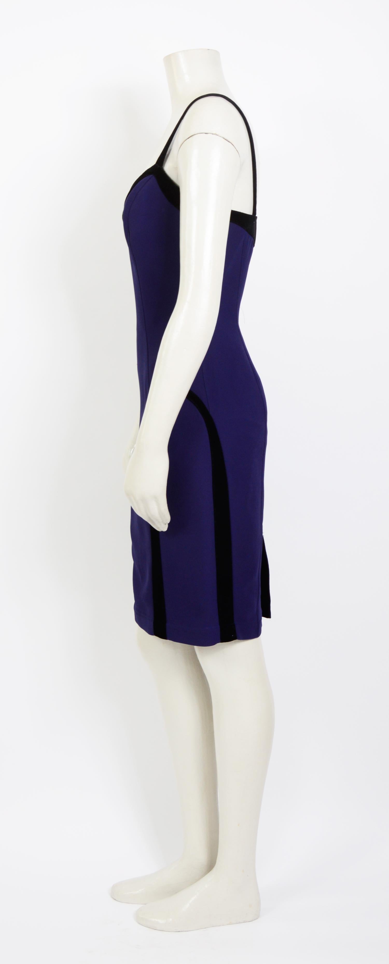 mugler purple dress