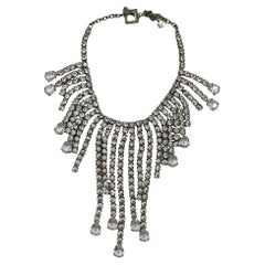 THIERRY MUGLER Vintage Cascading Crystal Necklace