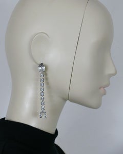 THIERRY MUGLER Vintage Crystal Dangling Earrings
