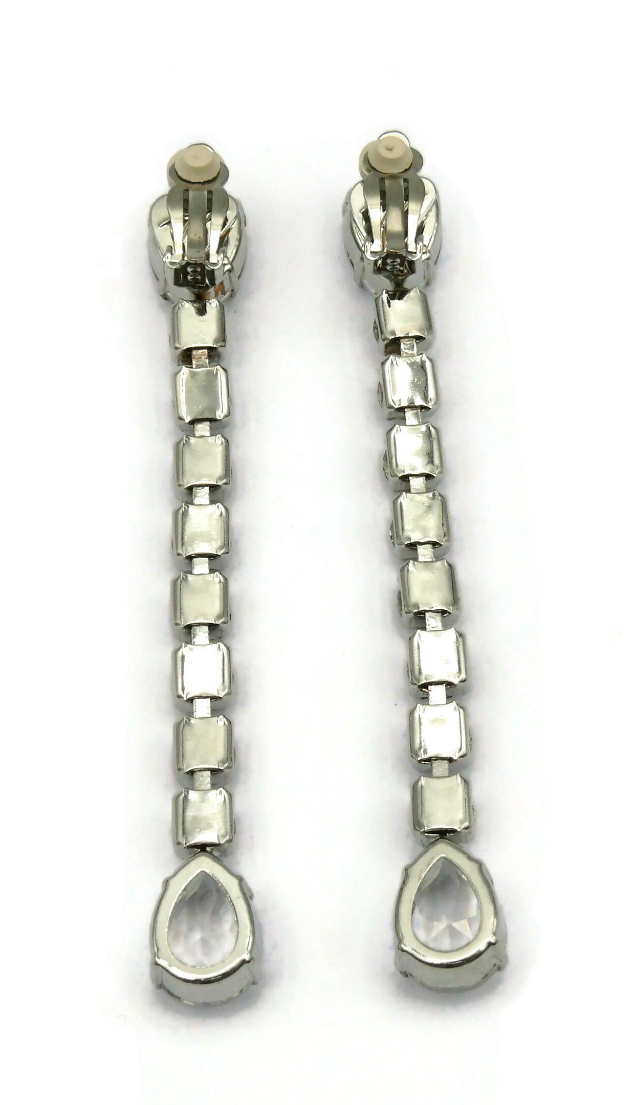 Women's THIERRY MUGLER Vintage Crystal Dangling Earrings