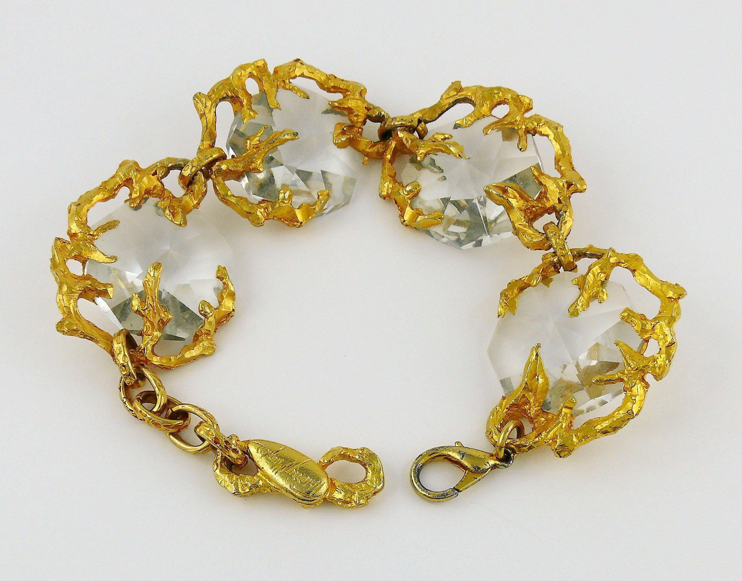 Thierry Mugler Vintage Crystal Prisms Bracelet 1