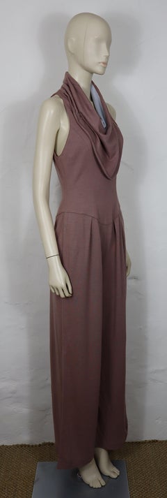 THIERRY MUGLER Vintage Drape Neck Jumpsuit