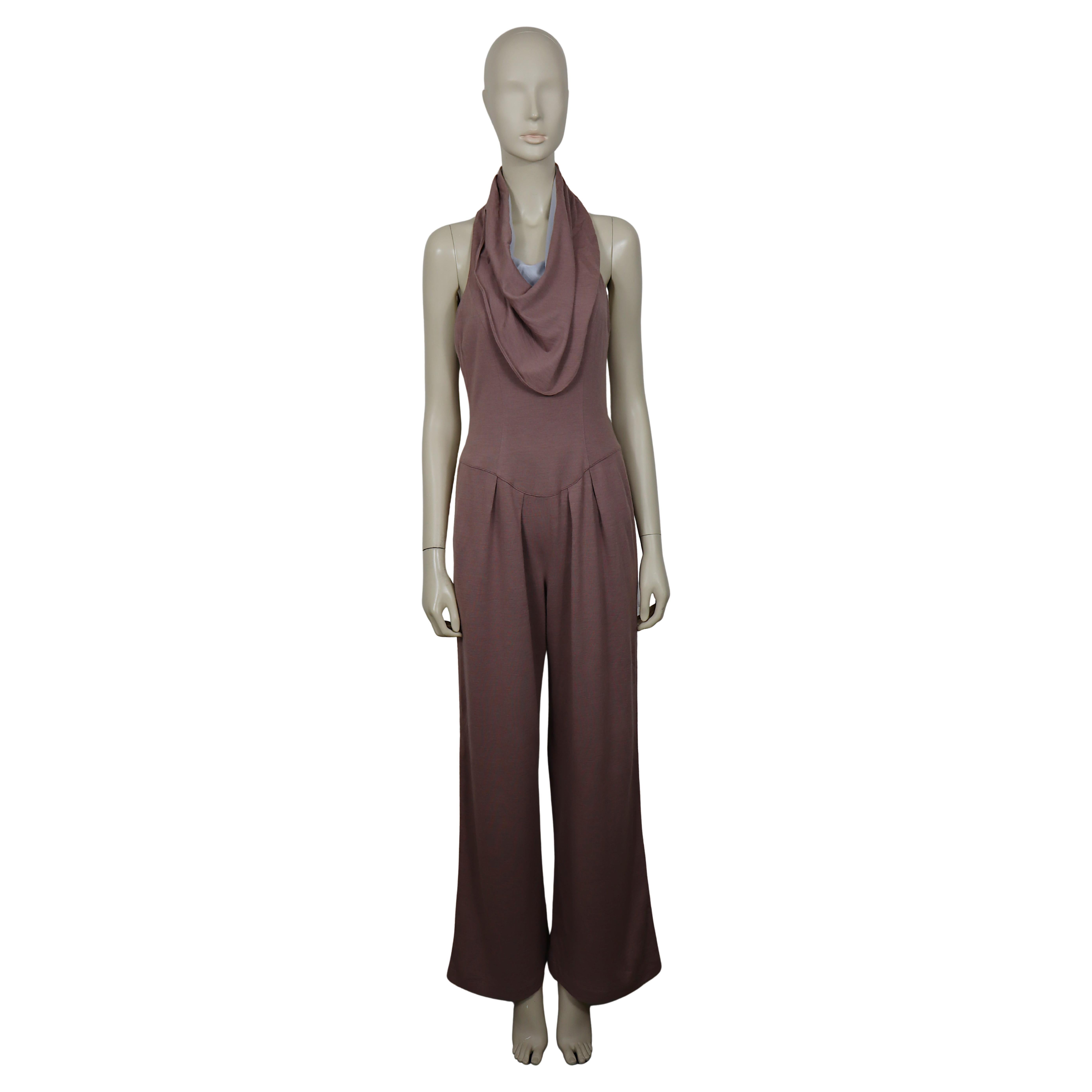 THIERRY MUGLER Vintage Drape Neck Jumpsuit For Sale