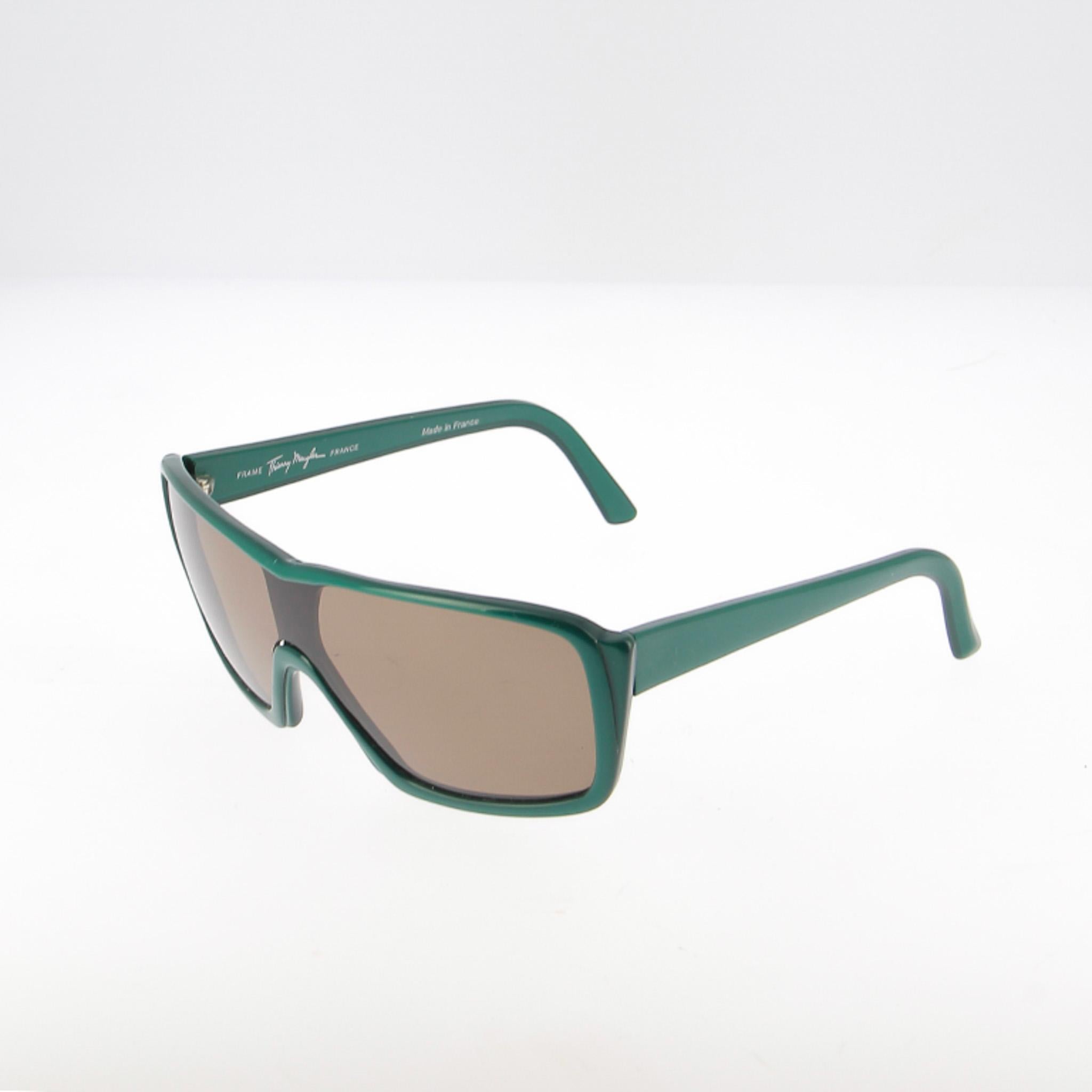 Gafas vintage Thierry Mugler de los años 90 - Courcelles Marrón en venta