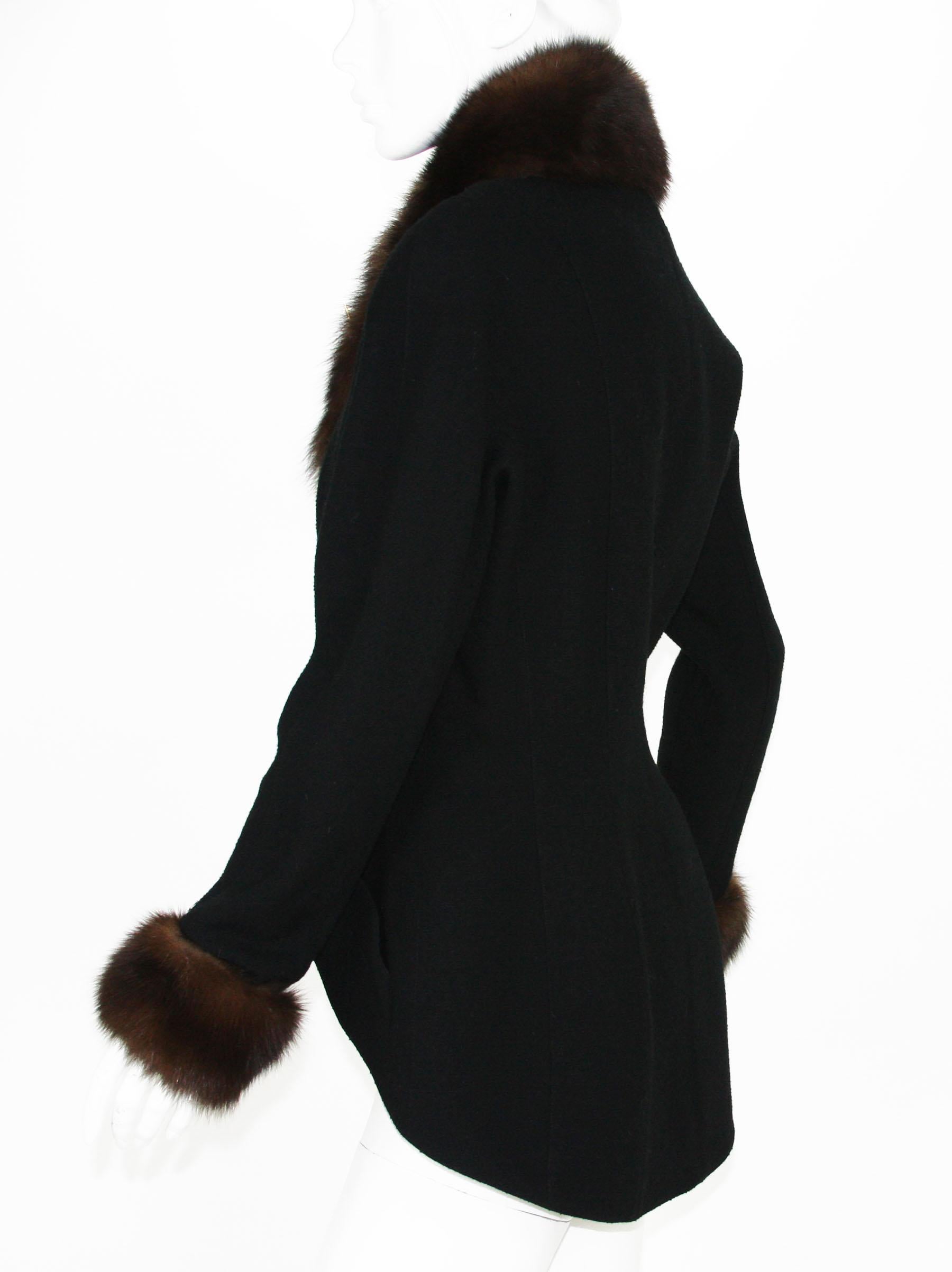 fur trimmed blazer