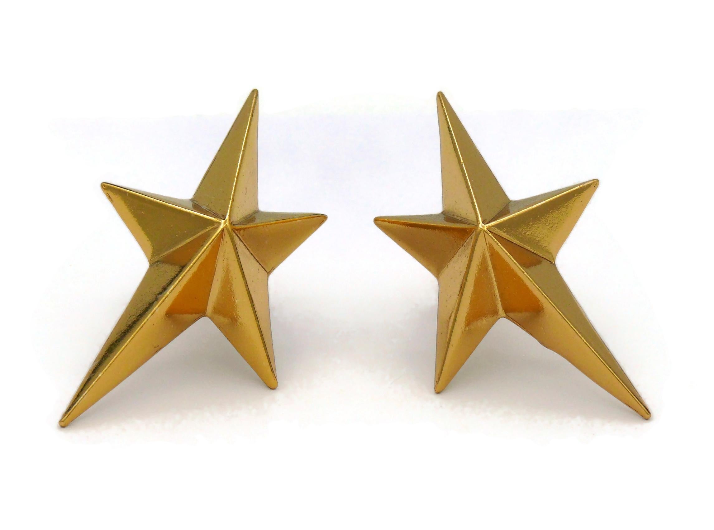 mugler earrings star