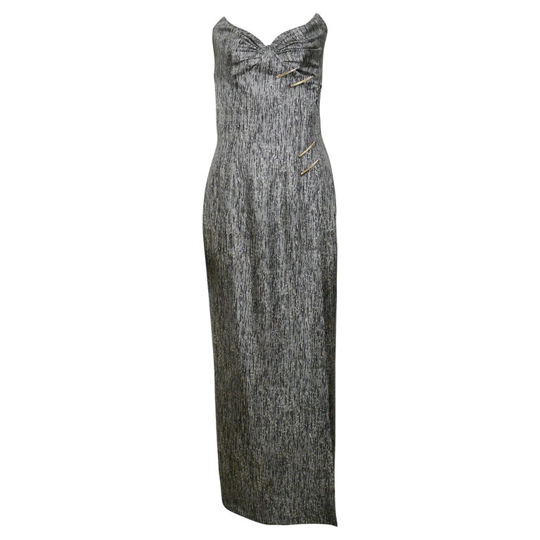 mugler brown dress mocha brown jersey column dress main image 1