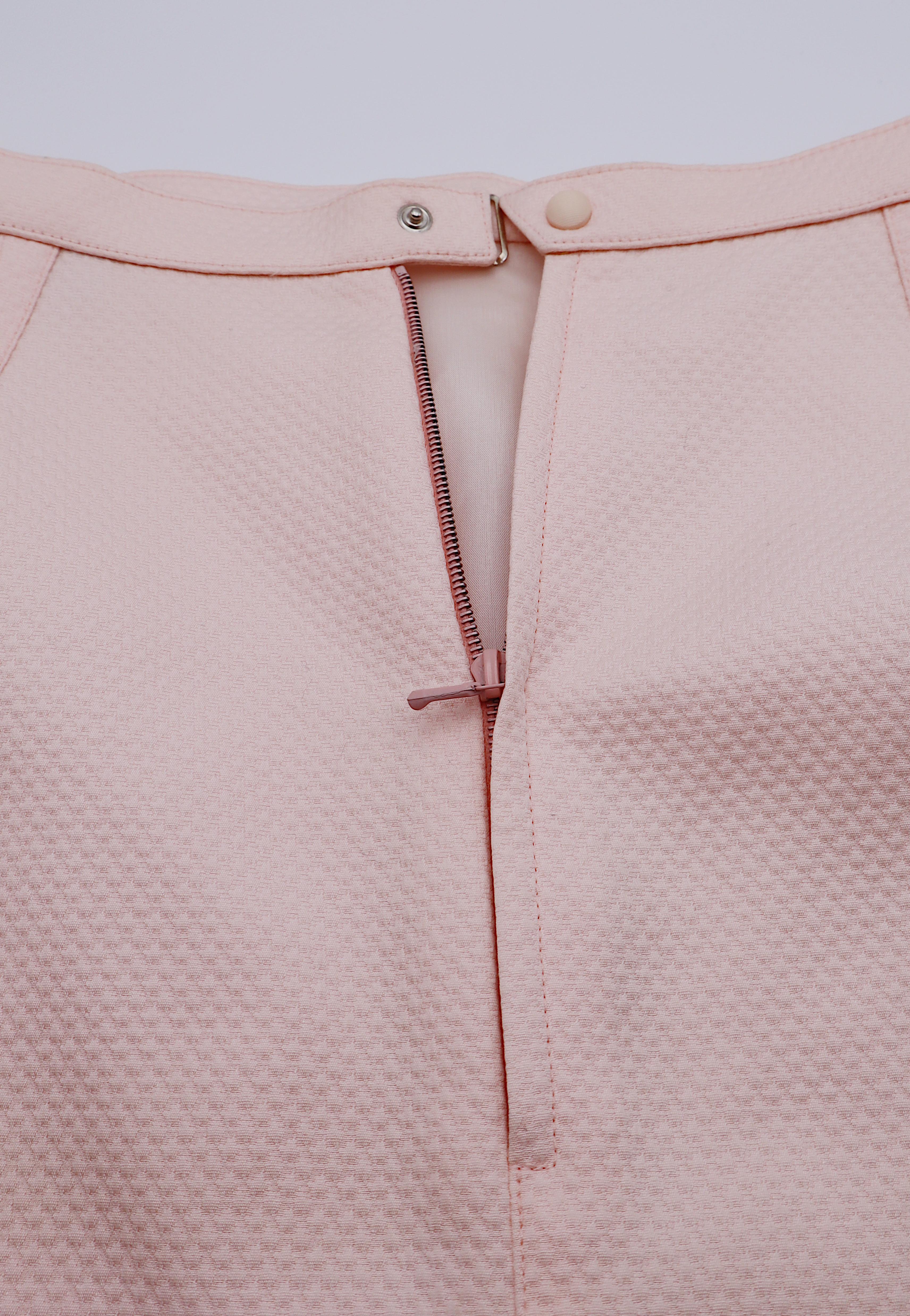 Thierry Mugler - Tuta due pezzi in cotone rosa iconico vintage, primavera/estate 1998 in vendita 3