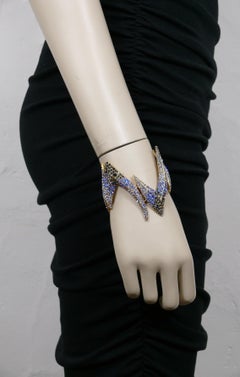 THIERRY MUGLER Bracelet à griffes vintage en bijoux