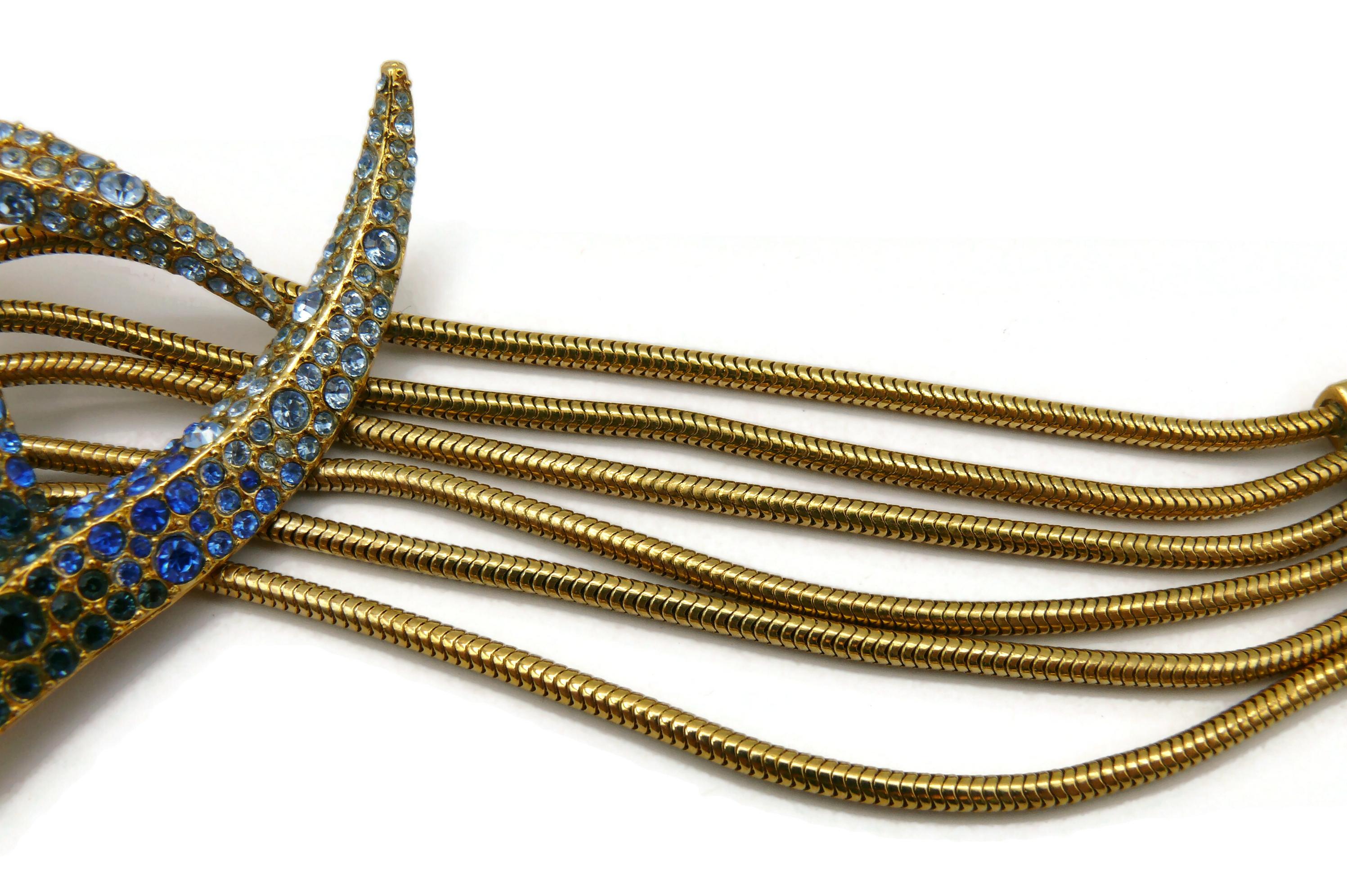 THIERRY MUGLER Vintage Juwelen-Kragen-Halskette mit Tafelaufsatz im Angebot 7