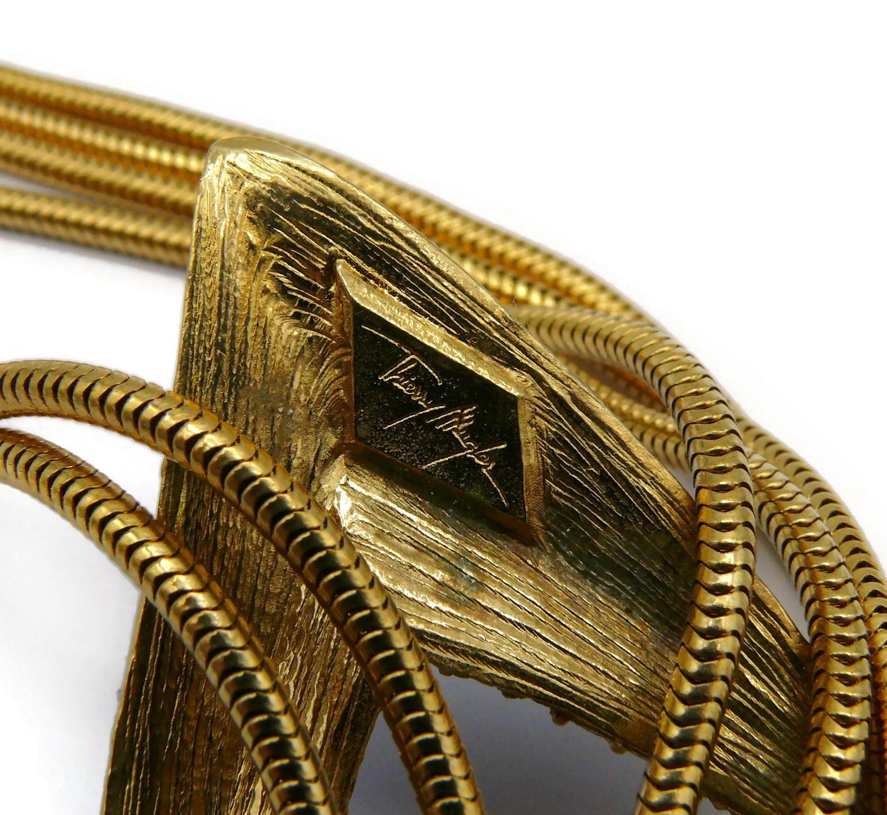 THIERRY MUGLER Vintage Juwelen-Kragen-Halskette mit Tafelaufsatz im Angebot 10