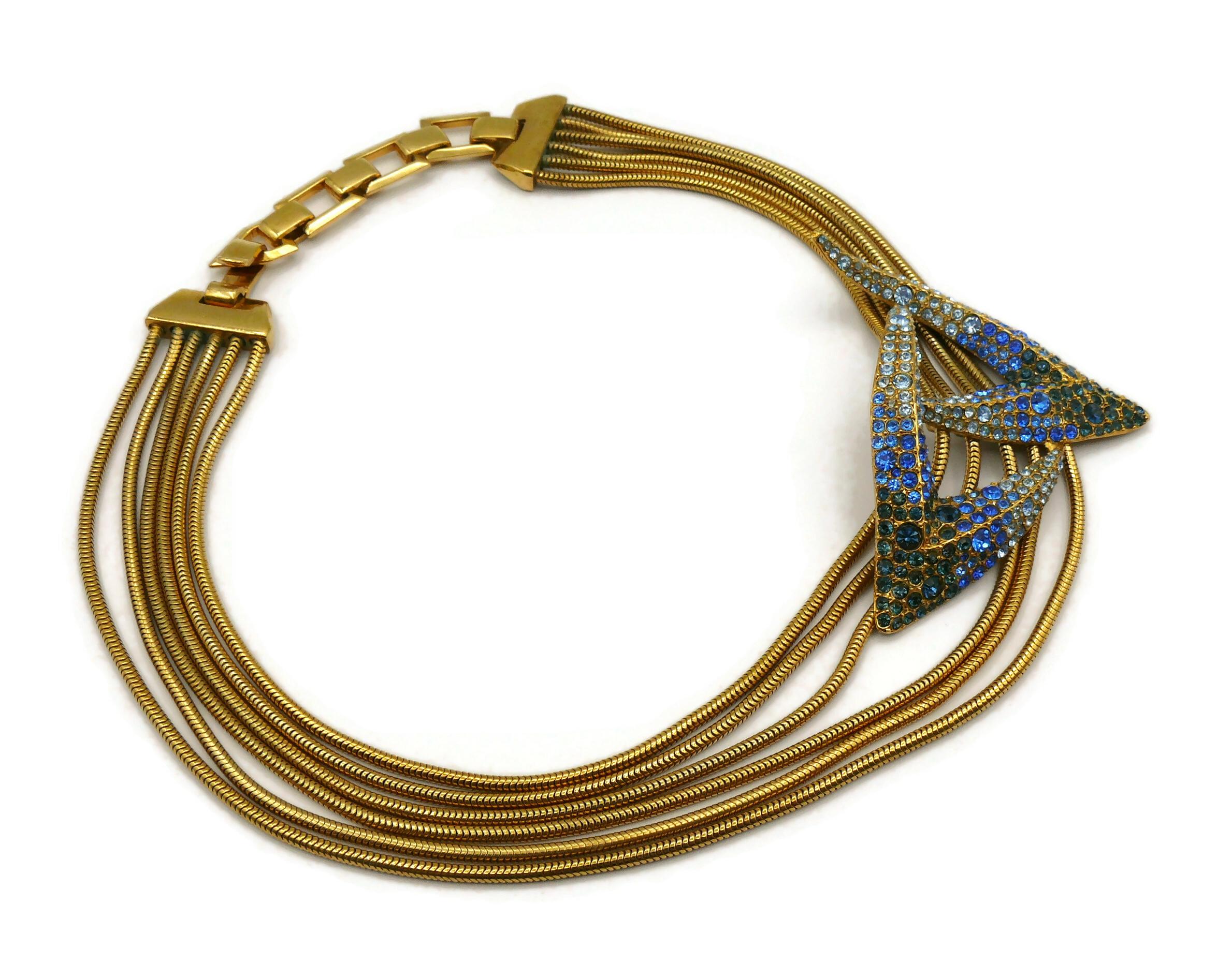 THIERRY MUGLER Vintage Juwelen-Kragen-Halskette mit Tafelaufsatz im Zustand „Gut“ im Angebot in Nice, FR