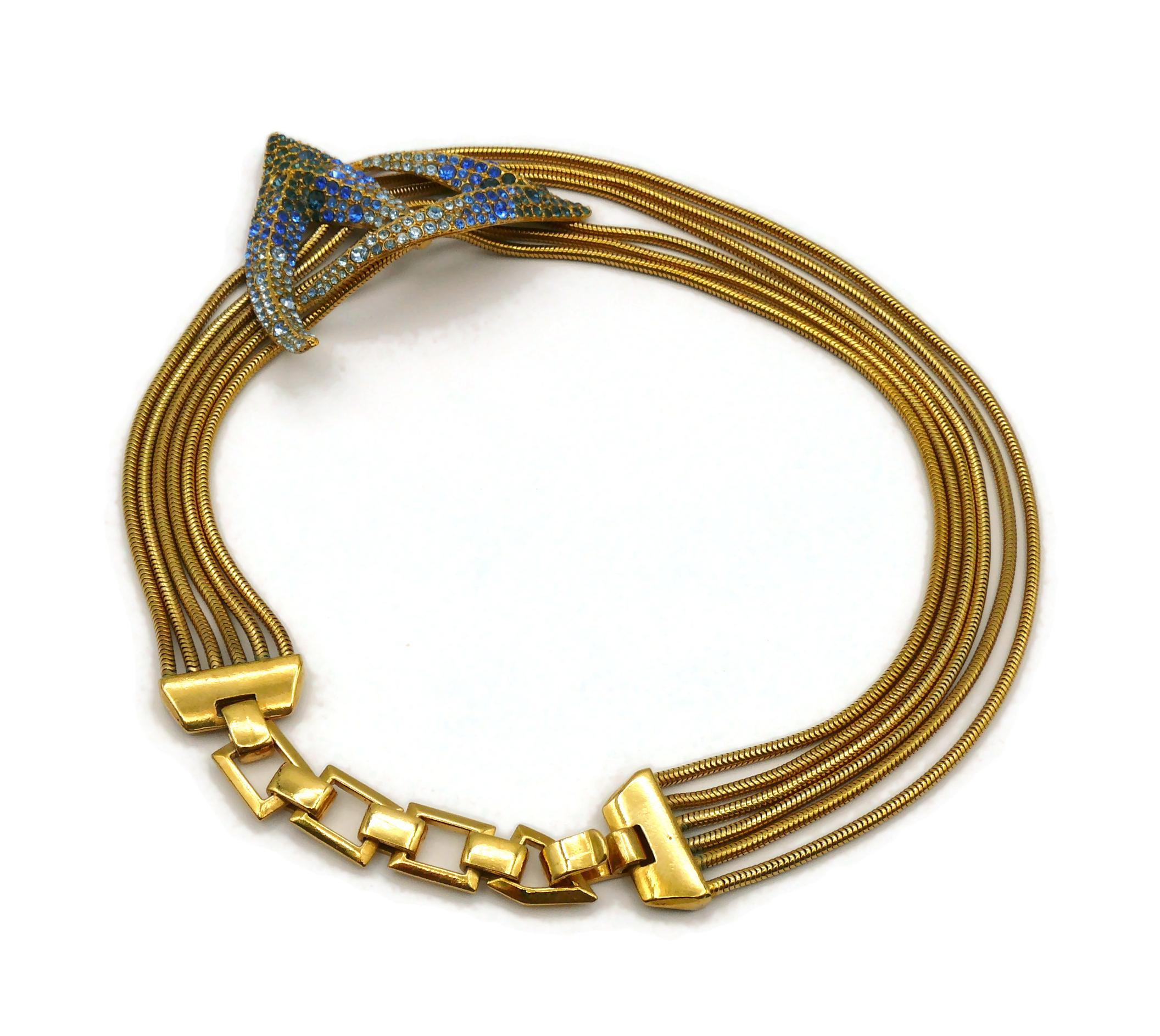 THIERRY MUGLER Vintage Juwelen-Kragen-Halskette mit Tafelaufsatz im Angebot 2