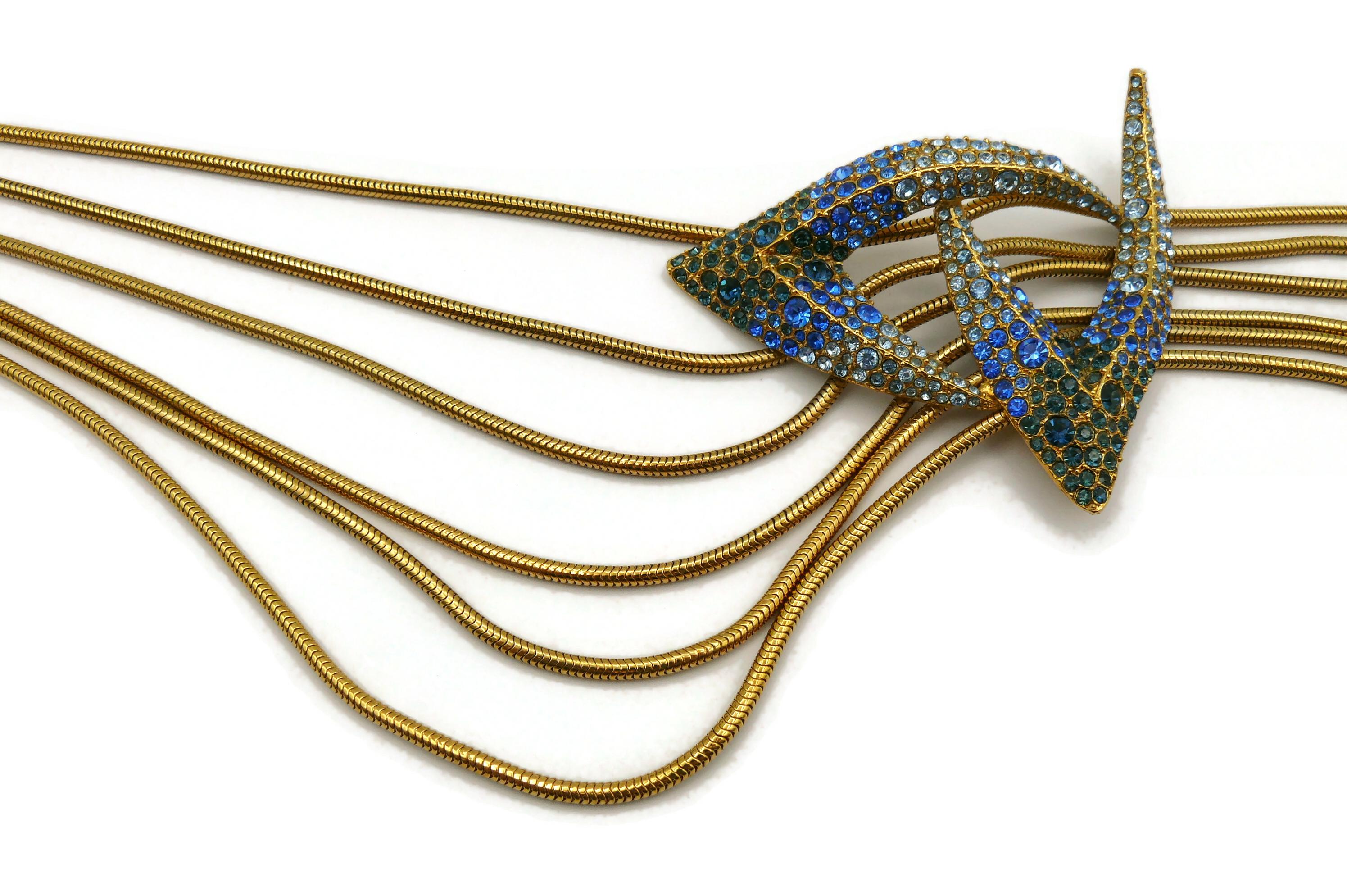THIERRY MUGLER Vintage Juwelen-Kragen-Halskette mit Tafelaufsatz im Angebot 5