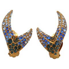 THIERRY MUGLER Vintage Juwelen-Clip-Ohrringe