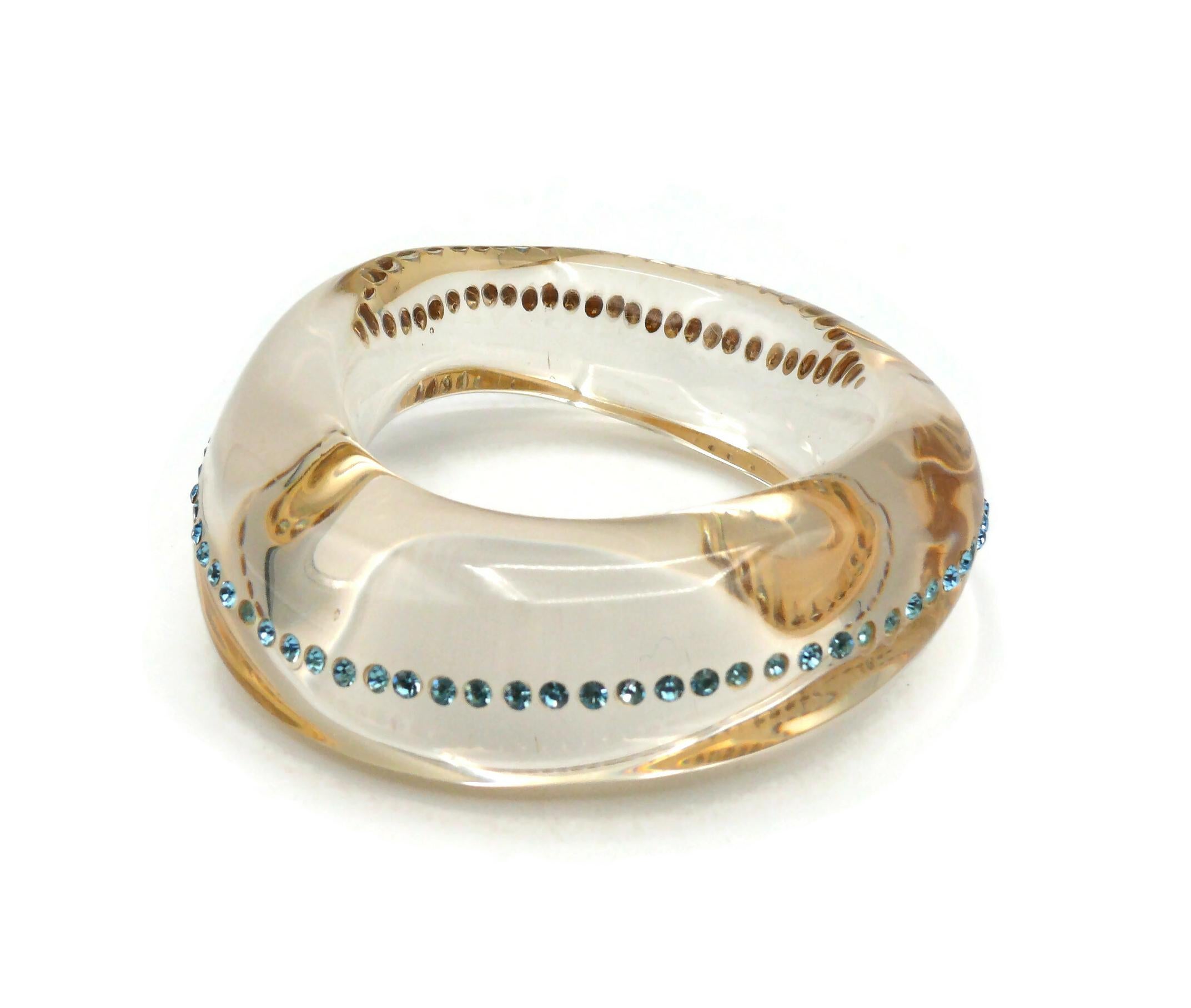 De las mujeres THIERRY MUGLER Pulsera vintage de resina enjoyada en venta