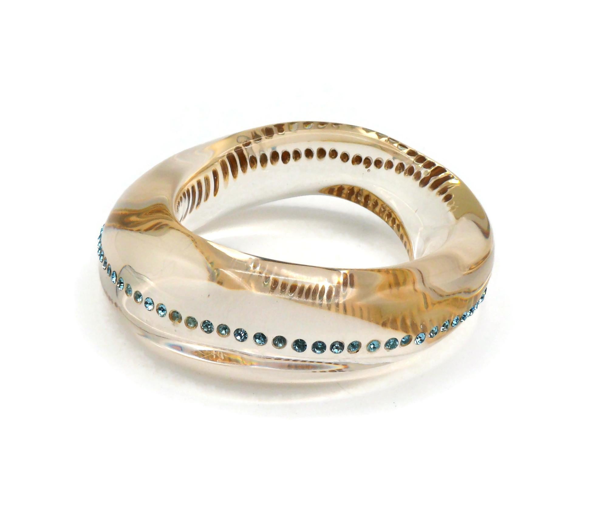 THIERRY MUGLER Pulsera vintage de resina enjoyada en venta 1