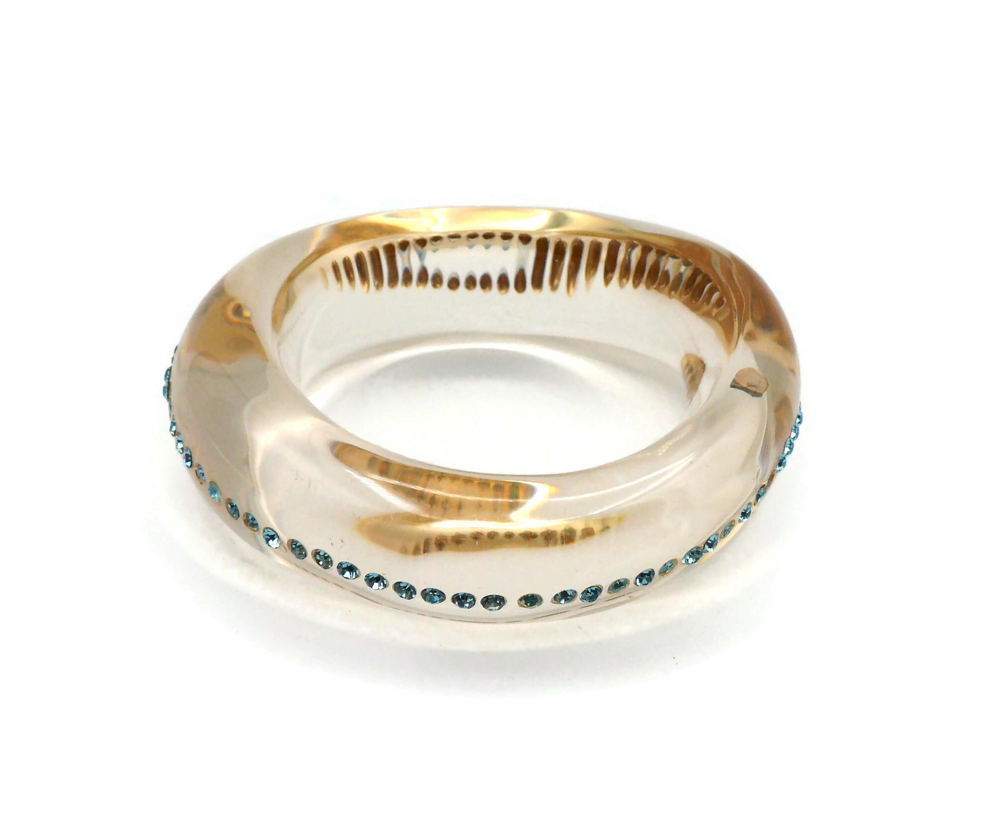 THIERRY MUGLER Pulsera vintage de resina enjoyada en venta 2