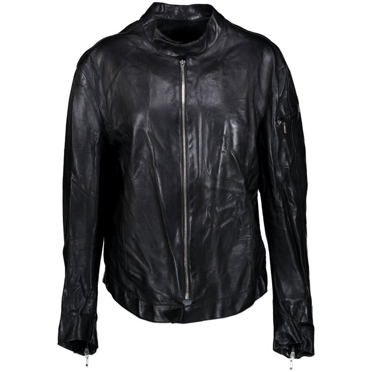 Thierry Mugler Vintage Leather Jacket - size M at 1stDibs | mugler ...