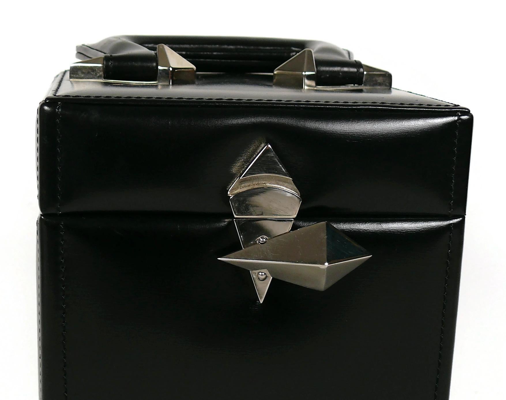 Thierry Mugler Vintage Malette Black Top Handle Bag 3