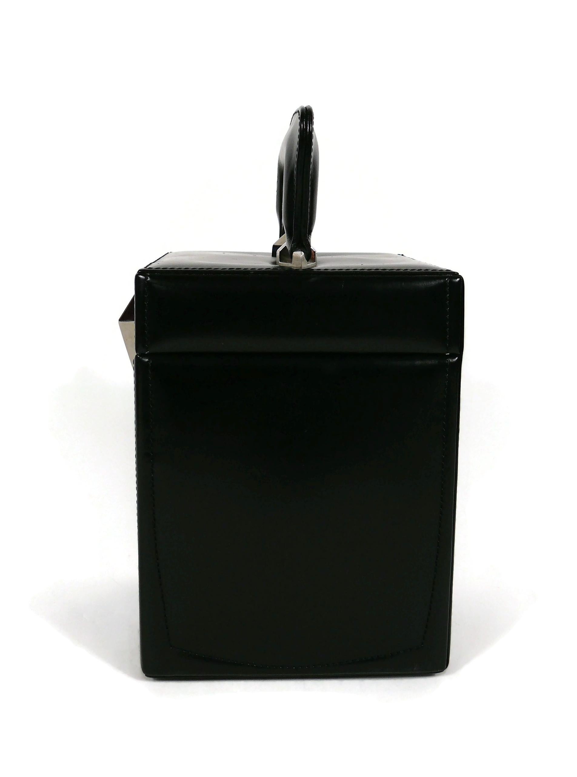 Thierry Mugler Vintage Malette Black Top Handle Bag 5