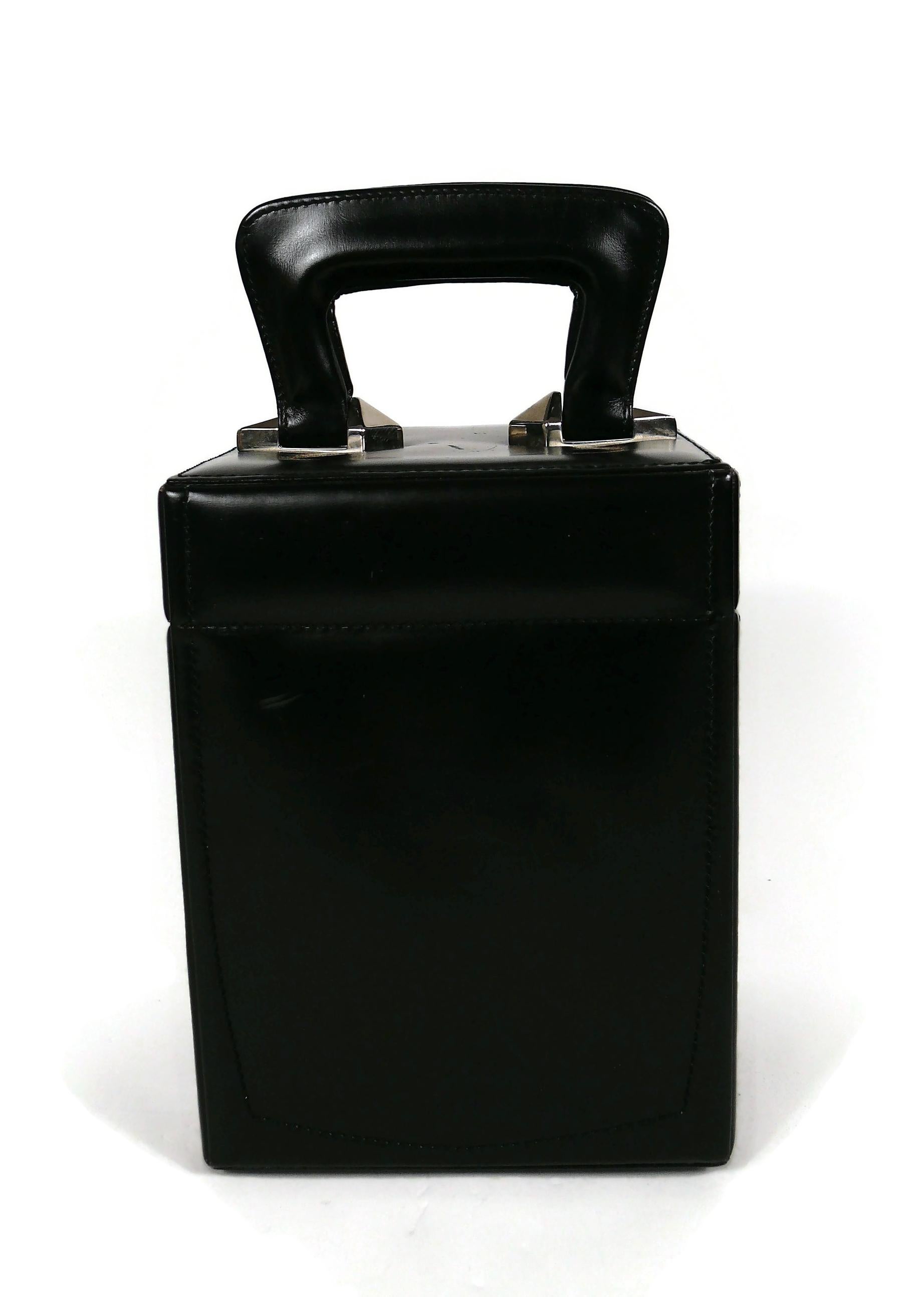 Thierry Mugler Vintage Malette Black Top Handle Bag 6