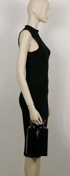 Thierry Mugler Vintage Malette Black Top Handle Bag