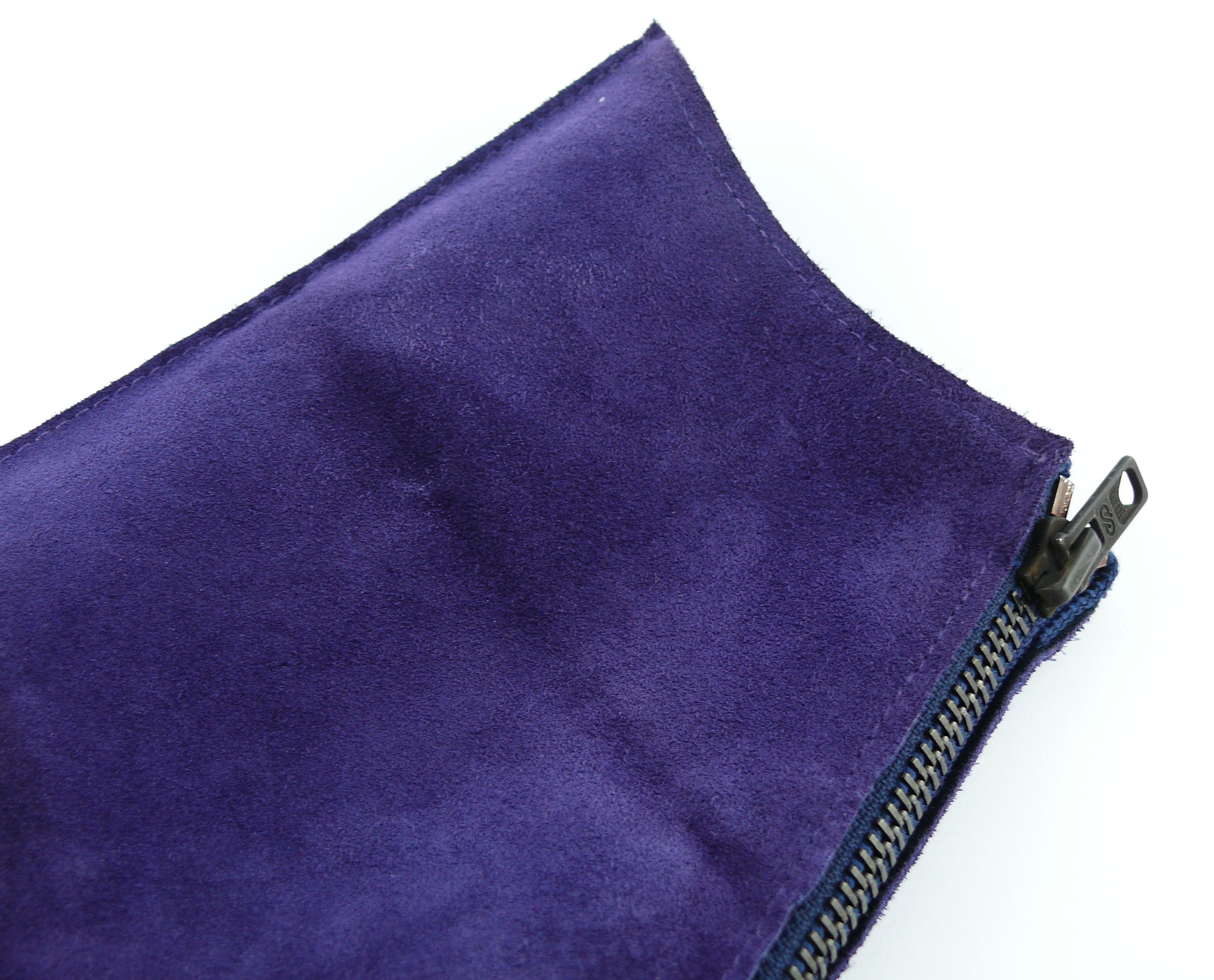 Thierry Mugler Vintage Lila Wildleder Kreatur Jacke 3