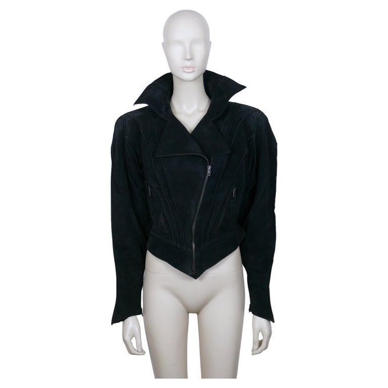 Veste Noire Vintage Thierry Mugler - Taille 44 - Occasion En Très Bon état - Style Années 90