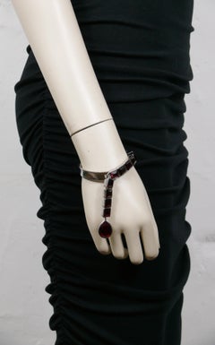 THIERRY MUGLER Vintage Red Crystal Bracelet