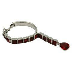 THIERRY MUGLER Vintage Red Crystal Bracelet