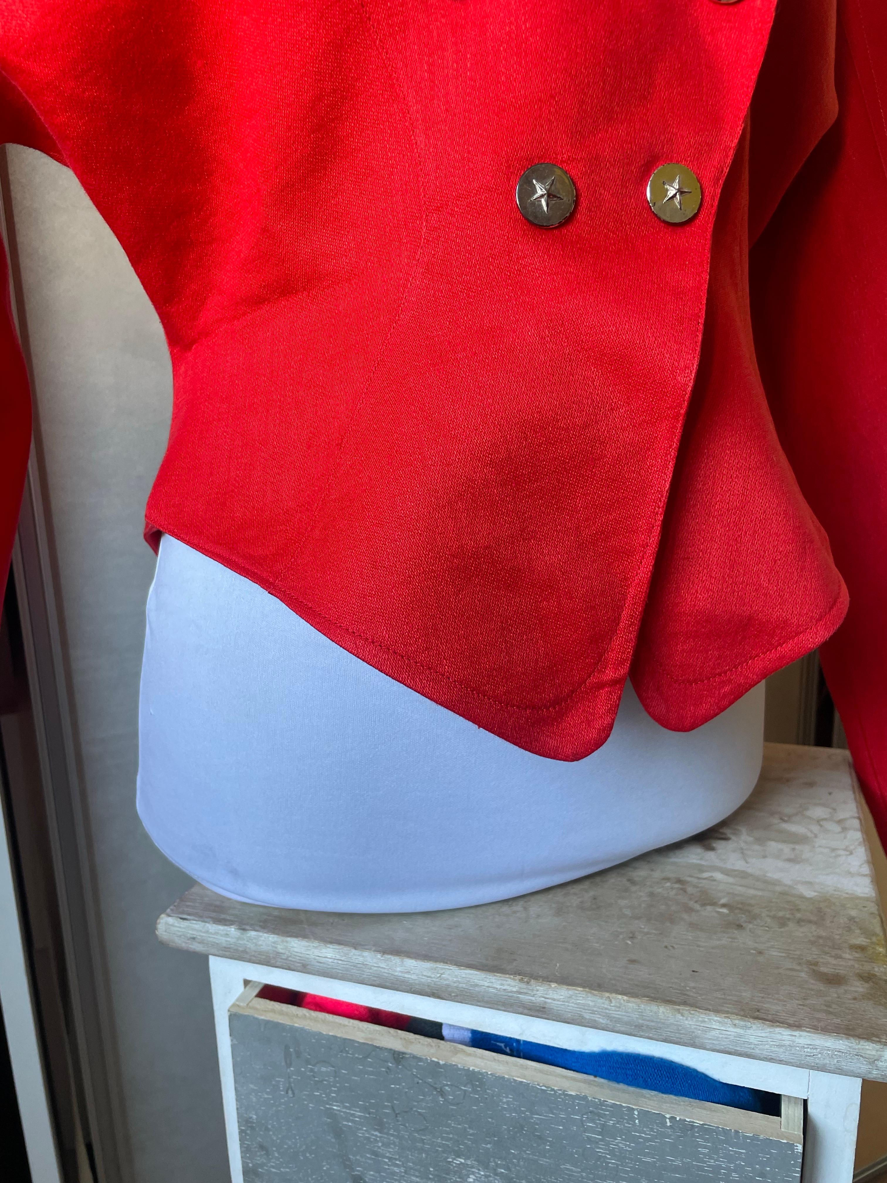 THIERRY MUGLER Chaqueta roja vintage en venta 1