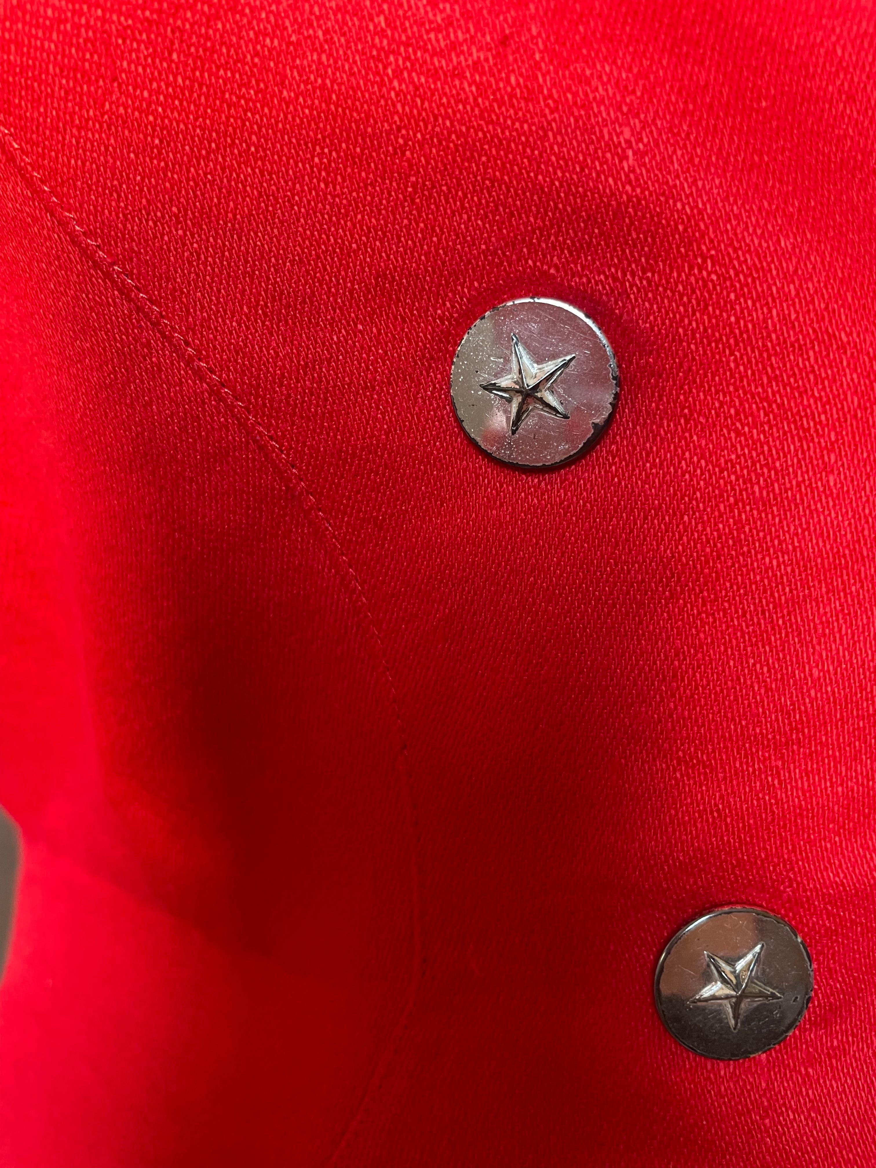 THIERRY MUGLER Chaqueta roja vintage en venta 3