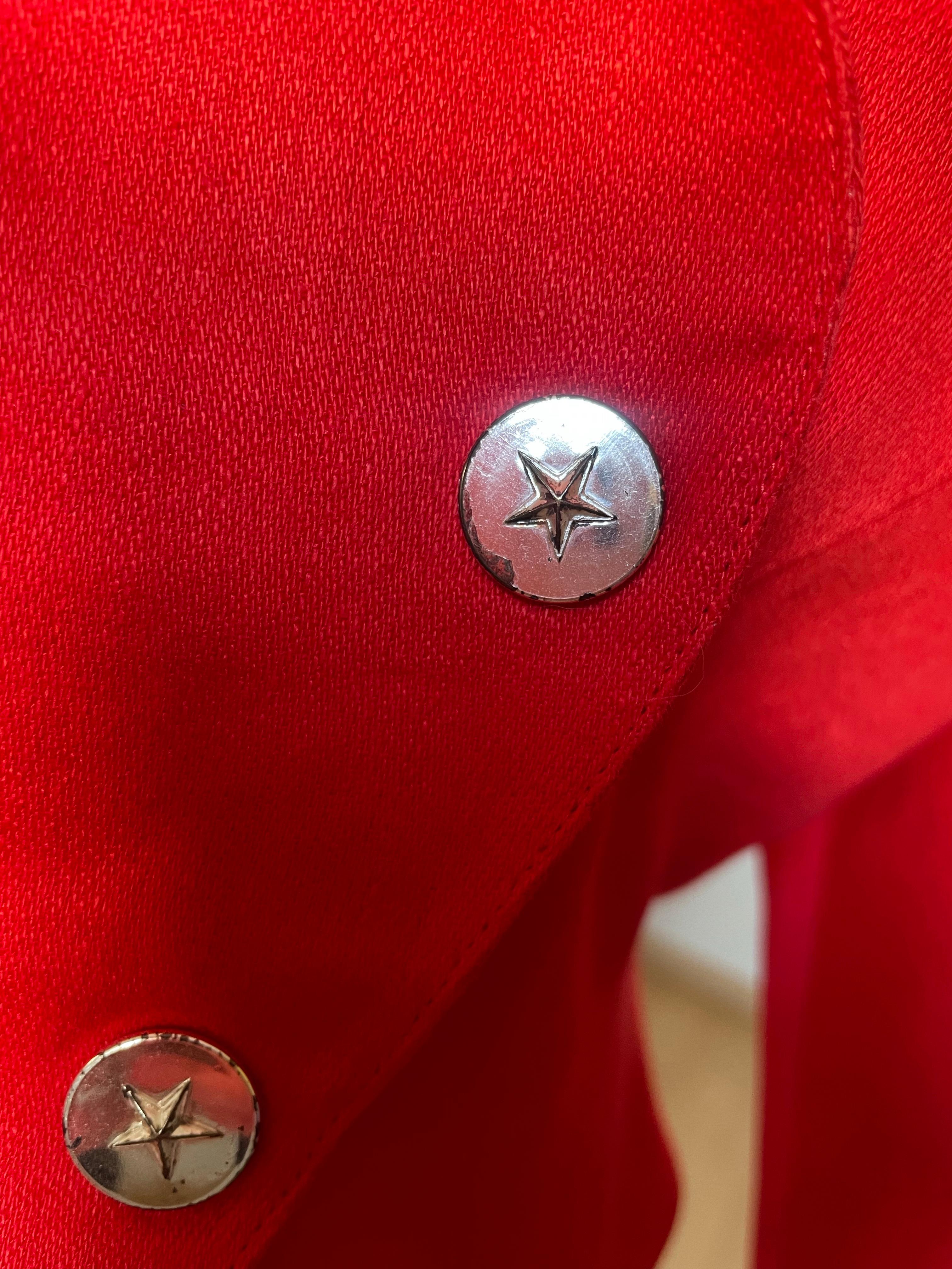 THIERRY MUGLER Chaqueta roja vintage en venta 4