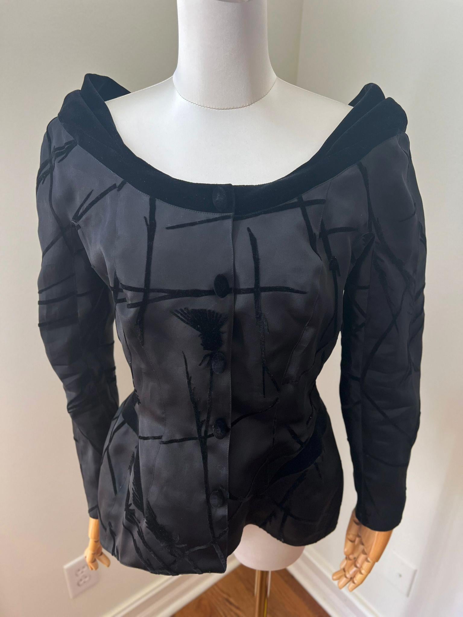 Thierry Mugler vintage silk jacket, 1990s In Good Condition In New York, NY