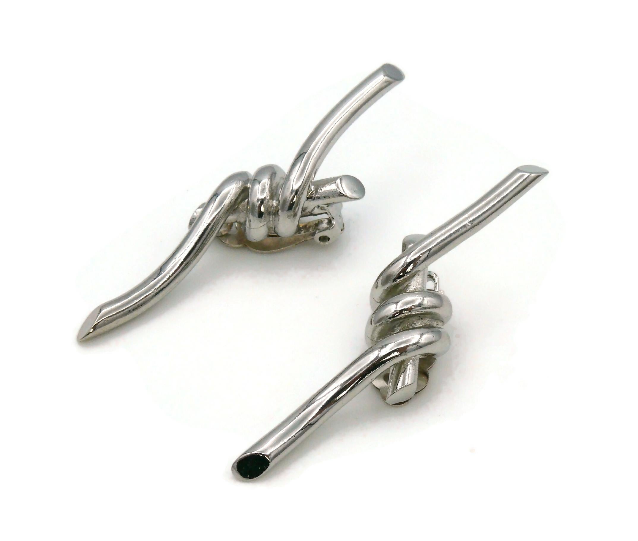 mugler hoop earrings