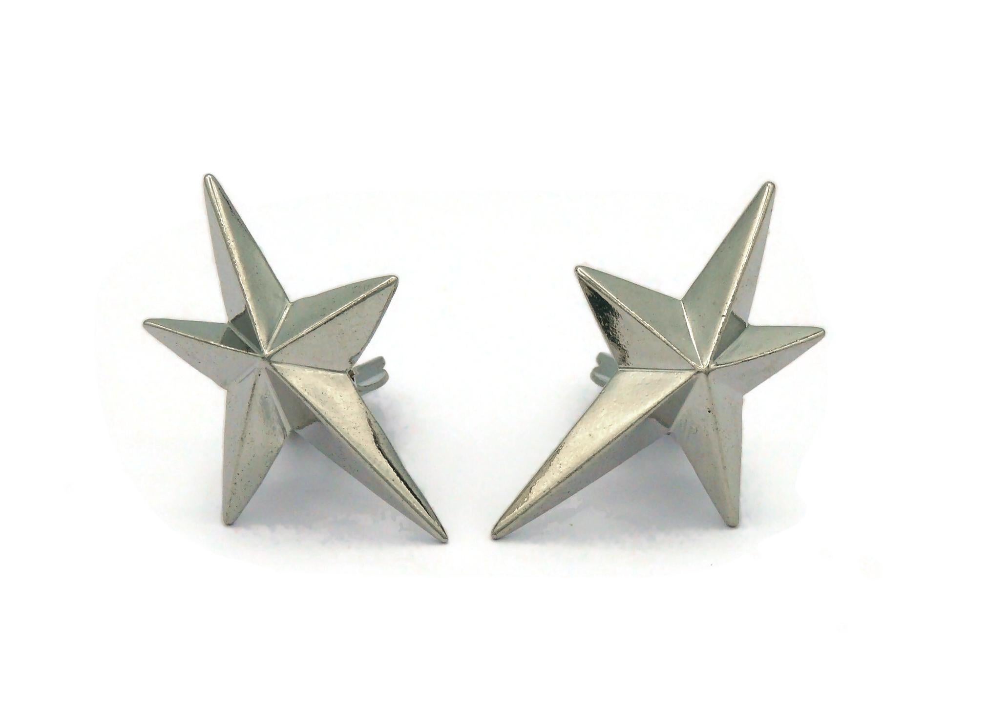 mugler star earrings