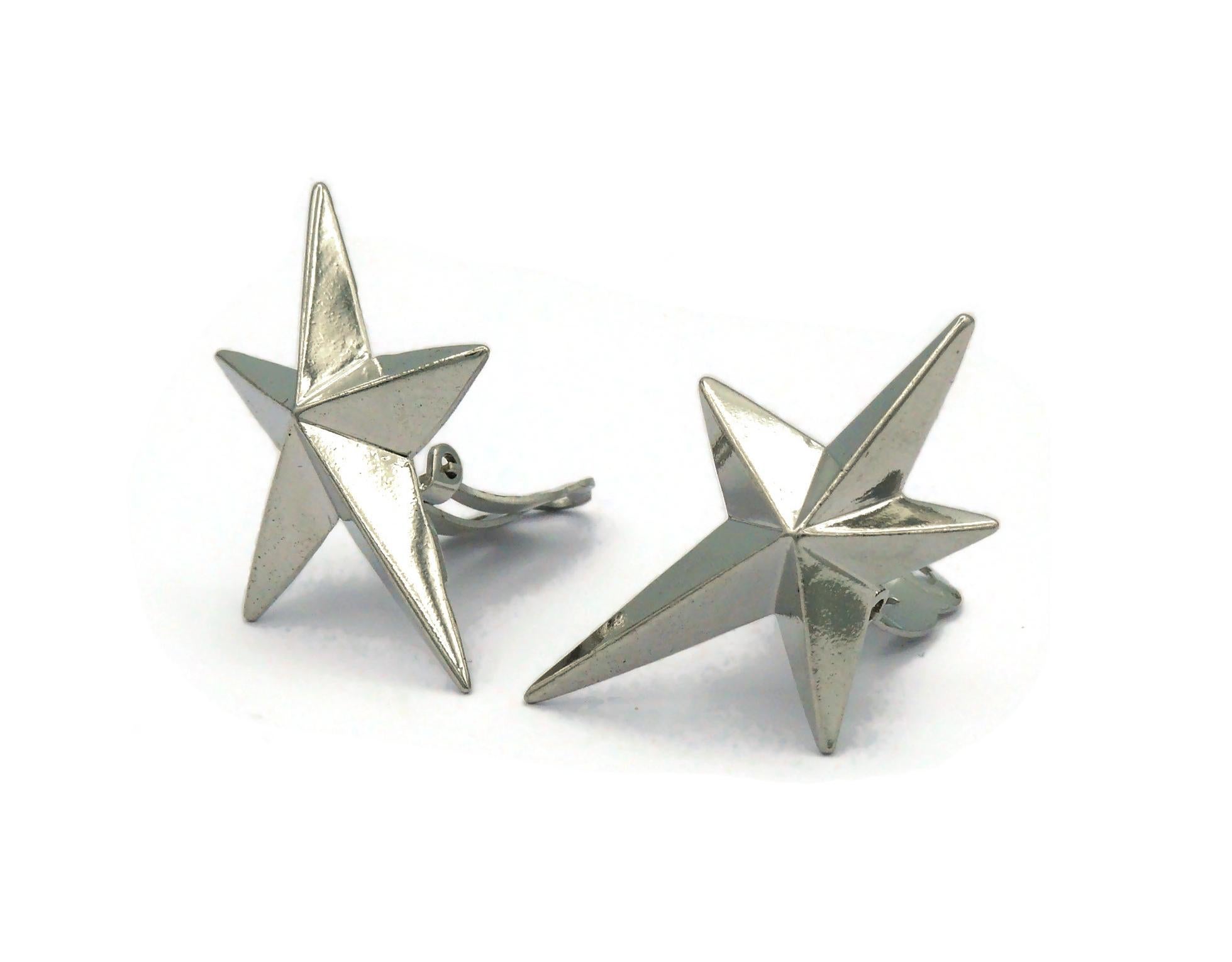 mugler earrings star