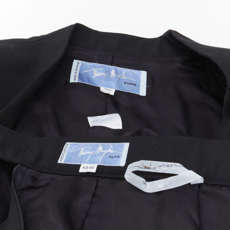 THIERRY MUGLER Vintage Star button space age curved collar power blazer IT9AT S For Sale 7