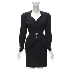 THIERRY MUGLER Retro Star button space age curved collar power blazer IT9AT S