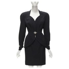 Thierry Mugler Vintage Star button space age colletto curvo power blazer IT9AT S